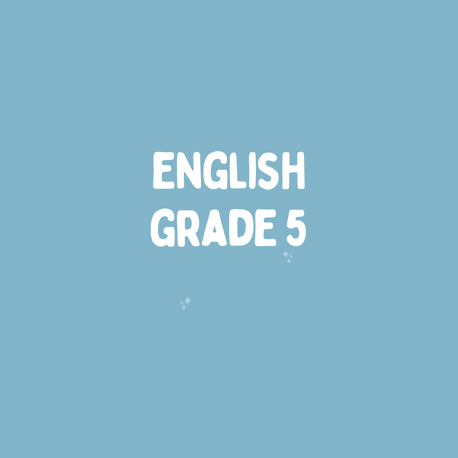 Grade 5 – English