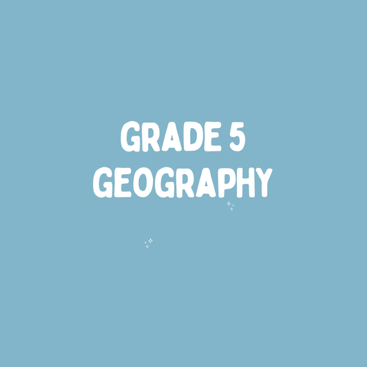Grade 5 Social Sciences – Geography – Quarter 2 Summary (CAPS)