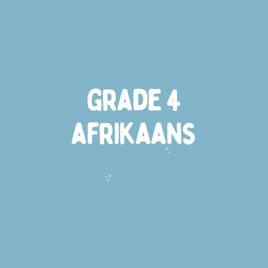 Grade 4 Afrikaans – Term 2 Summary (CAPS)